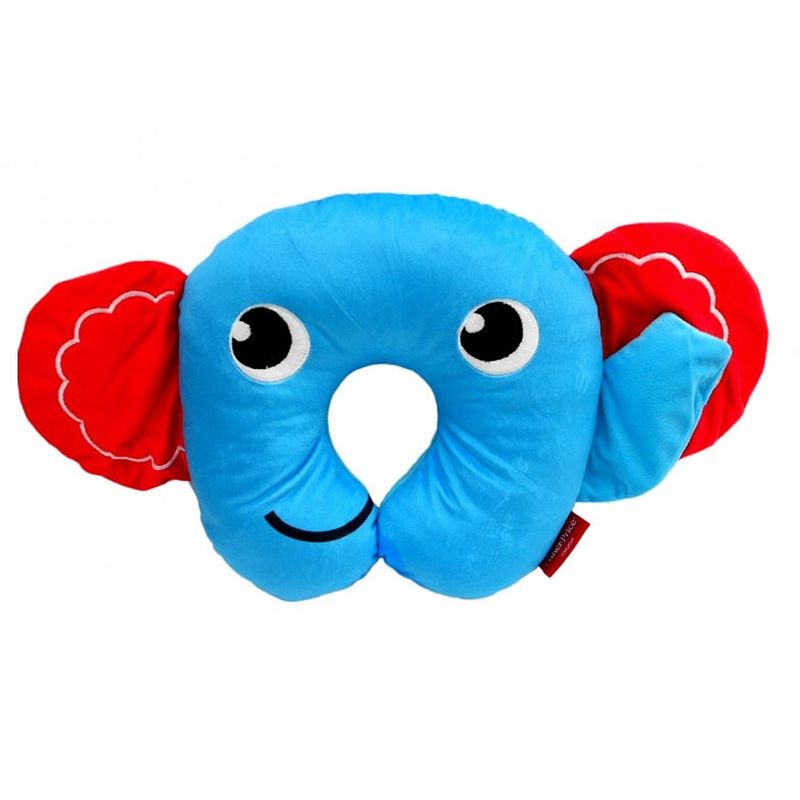 Foto van Fisher-price nekkussen 27 x 27 x 6 cm olifant blauw