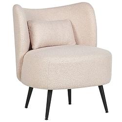 Foto van Beliani otsby - fauteuil-beige-bouclé