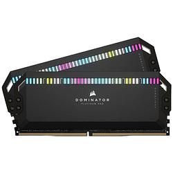 Foto van Corsair dominator platinum rgb ddr5 werkgeheugenset voor pc ddr5 32 gb 2 x 16 gb on-die ecc 6000 mhz 288-pins dimm cl36-36-36-76 cmt32gx5m2d6000z36