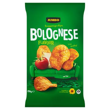 Foto van Jumbo knapperige bolognese chips 250g
