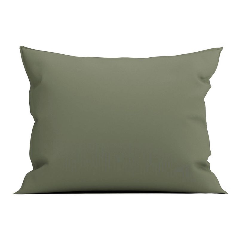 Foto van Zo home satinado kussensloop katoen satijn - army green 60x70cm