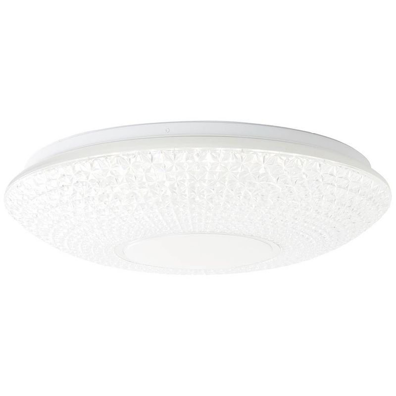 Foto van Brilliant g97012/75 nunya led-plafondlamp led energielabel: f (a - g) 60 w wit, chroom