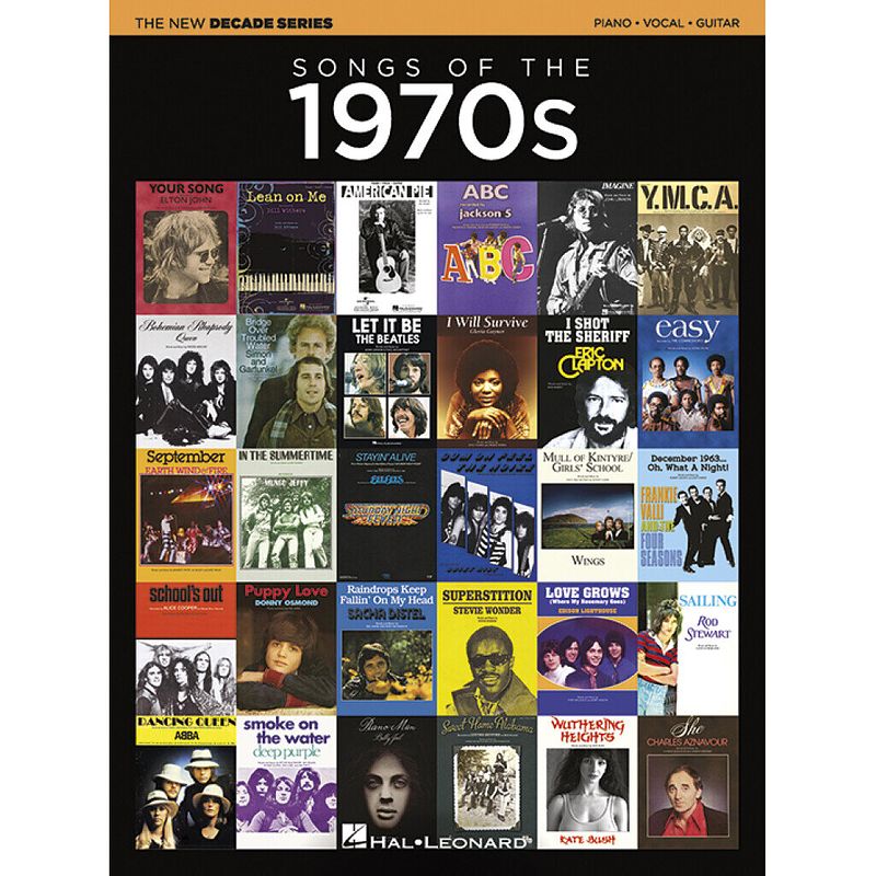 Foto van Hal leonard the new decade series: songs of the 1970s voor piano, gitaar en zang