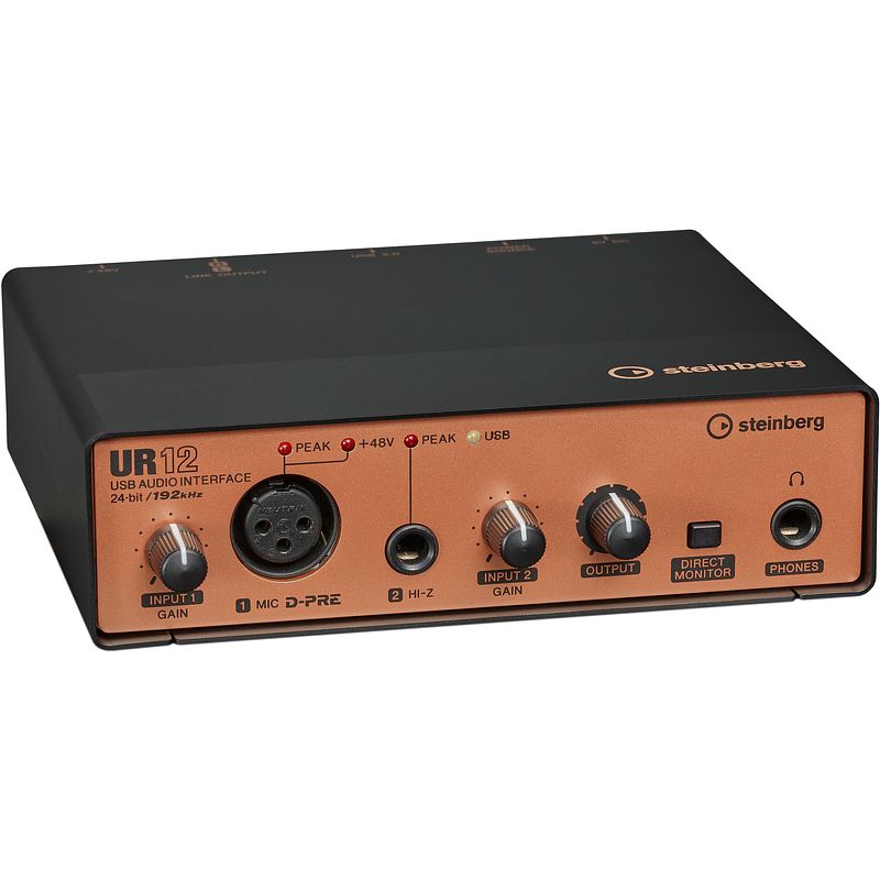 Foto van Steinberg ur12 black audio-interface