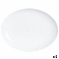 Foto van Serveerschaal luminarc diwali ovalen wit glas (33 x 25 cm) (12 stuks)