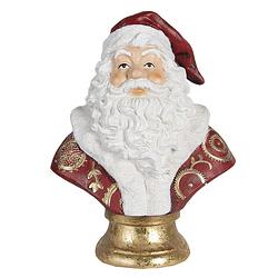 Foto van Haes deco - kerstman deco figuur 33x20x44 cm - rood - kerst figuur, kerstdecoratie