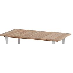 Foto van 4so - cricket coffeetable teak top 120 x 70 cm