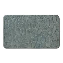 Foto van Quvio badmat met stenen patroon - 50 x 80 cm - grijs