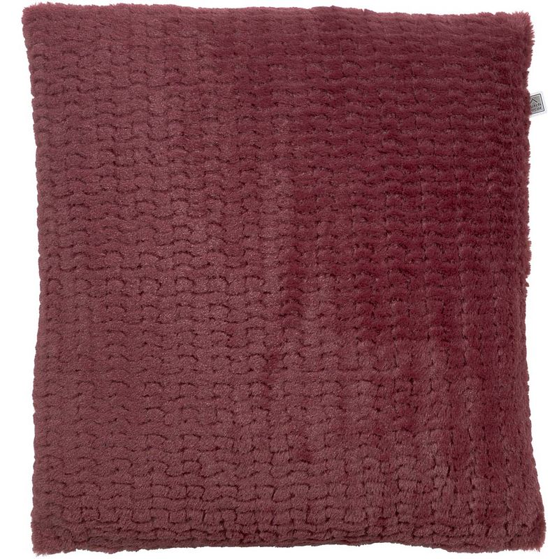 Foto van Dutch decor timy - kussenhoes bordeaux 45x45 cm - rood - rood