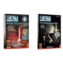 Foto van Spellenbundel - 2 stuks - bordspel - exit - de dode in de orient express & de duistere catacomben