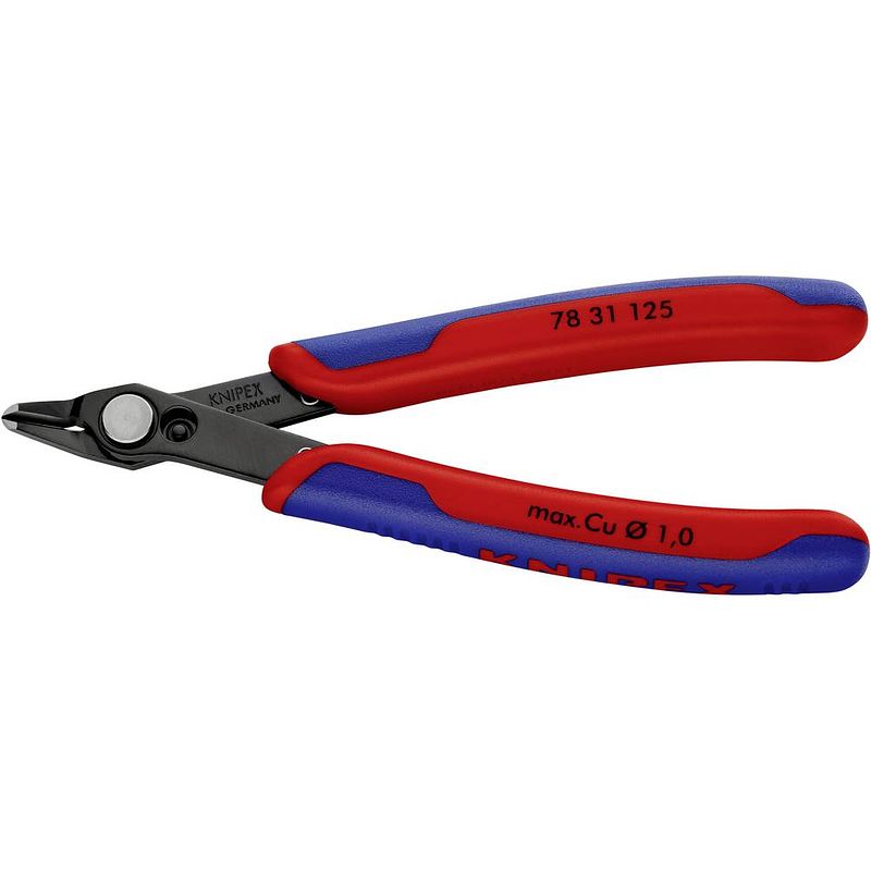 Foto van Knipex super-knips 78 31 125 elektronica en fijnmechanica printtang zonder facet 125 mm