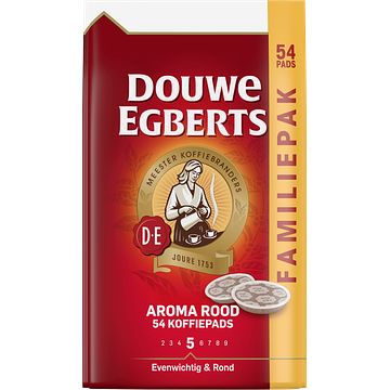 Foto van Douwe egberts aroma rood koffiepads familiepak 54 stuks bij jumbo