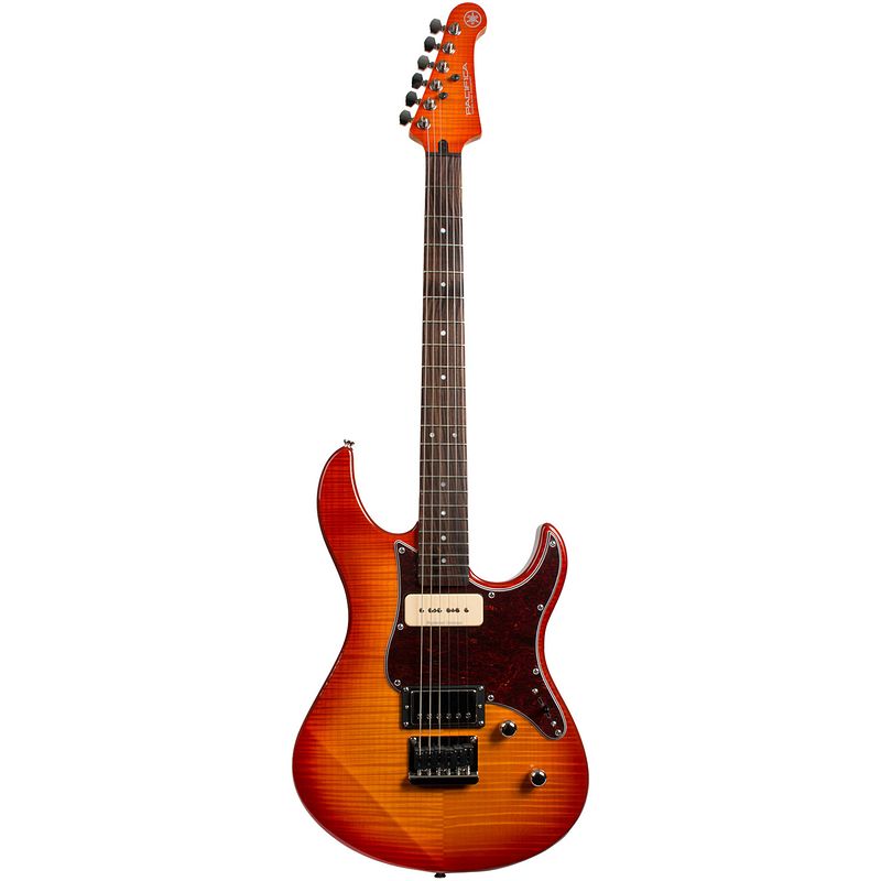 Foto van Yamaha pacifica 611hfm elektrische gitaar amber sunburst