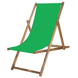 Foto van Houten ligstoel strandstoel ligstoel verstelbaar beukenhout handgemaakt groen