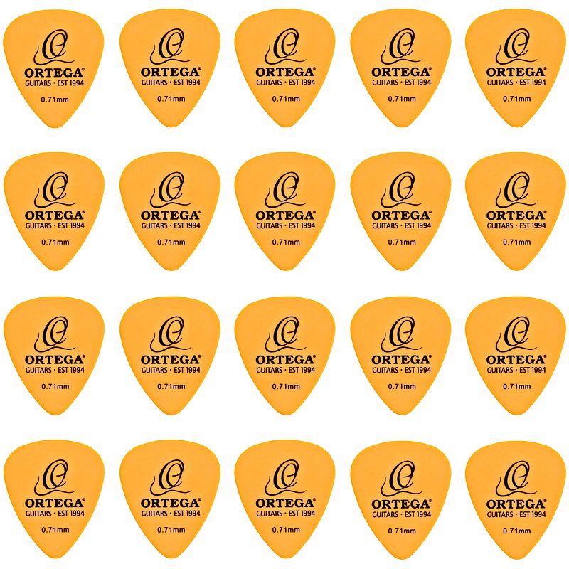 Foto van Ortega pu20-ogpor-m plectrumset gitaar (20 stuks)