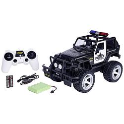 Foto van Carson modellsport jeep wrangler police 1:12 rc modelauto voor beginners elektro terreinwagen rtr 2,4 ghz