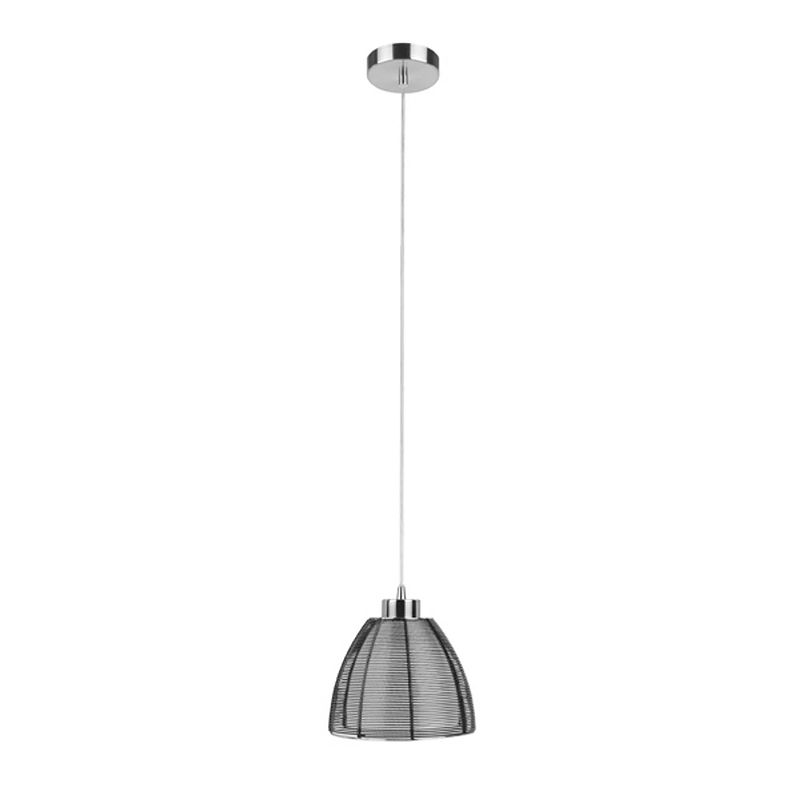 Foto van Light & design - hanglamp - industrieel - aluminium en glas - zwart - voor binnen - woonkamer - eetkamer - slaapkamer -