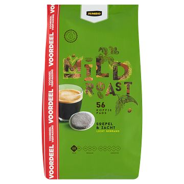 Foto van Jumbo koffie pads mild roast voordeelverpakking 56 stuks