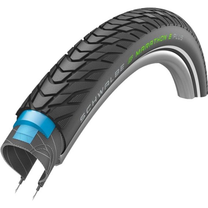 Foto van Schwalbe buitenband marathon e-plus 28 inch (55-622) zwart