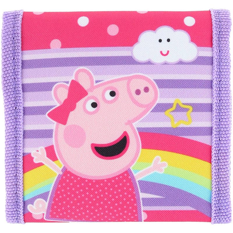 Foto van Nickelodeon portemonnee peppa pig 10 x 10 cm polyester roze
