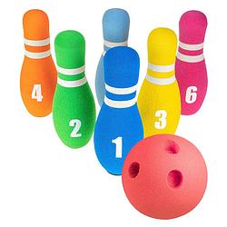 Foto van Tactic bowlingset junior 21 x 33,5 foam 7-delig