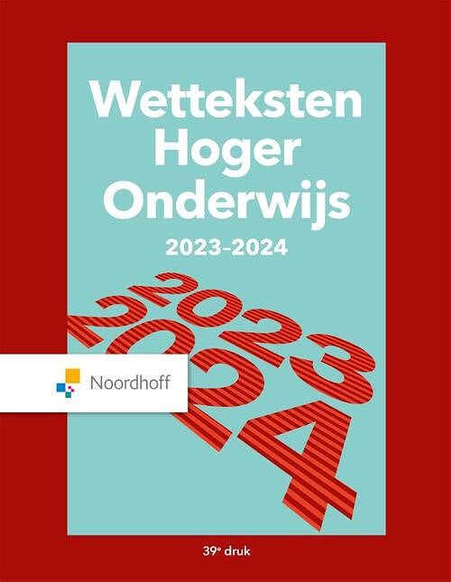 Foto van Wetteksten hoger onderwijs 2023-2024 - redactieraad - paperback (9789001043889)