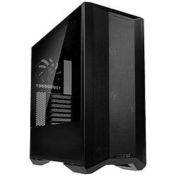 Foto van Lian li lancool ii mesh c performance rgb midi-tower pc-behuizing, gaming-behuizing zwart 3 voorgeïnstalleerde ventilators, ventilatiebesturing, zijvenster,