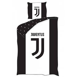 Foto van Juventus dekbedovertrek 140 x 200 cm katoen zwart/wit