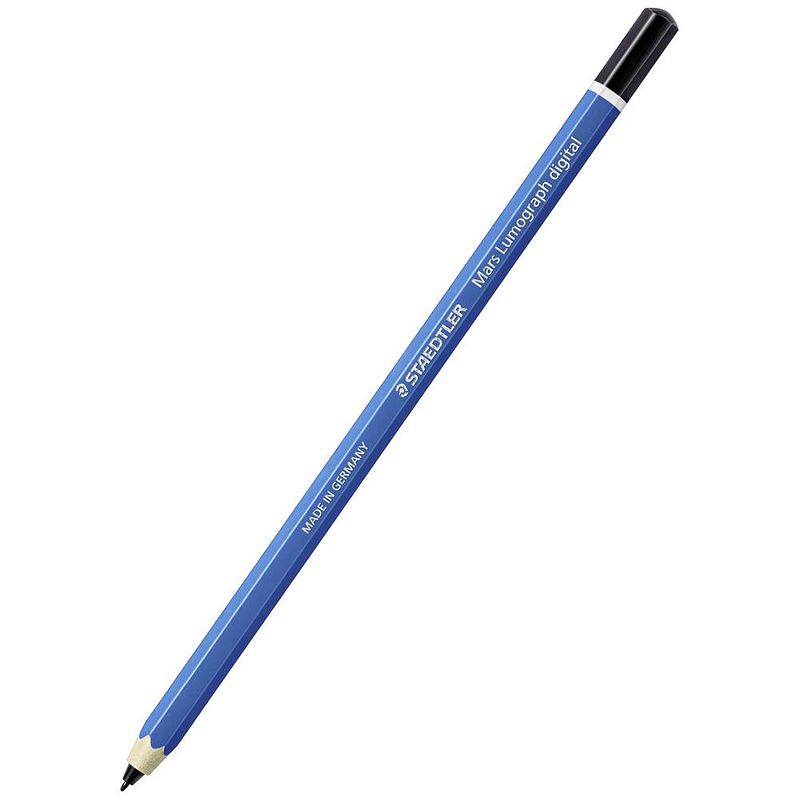 Foto van Staedtler mars® lumograph® digital classic digitale pen met drukgevoelige punt, met precieze schrijfpunt blauw