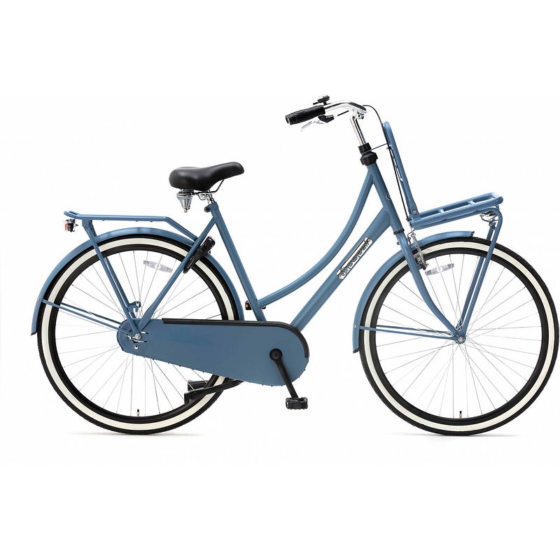 Foto van Popal transportfiets dames daily dutch basic 28 inch 57 cm dames terugtraprem blauw