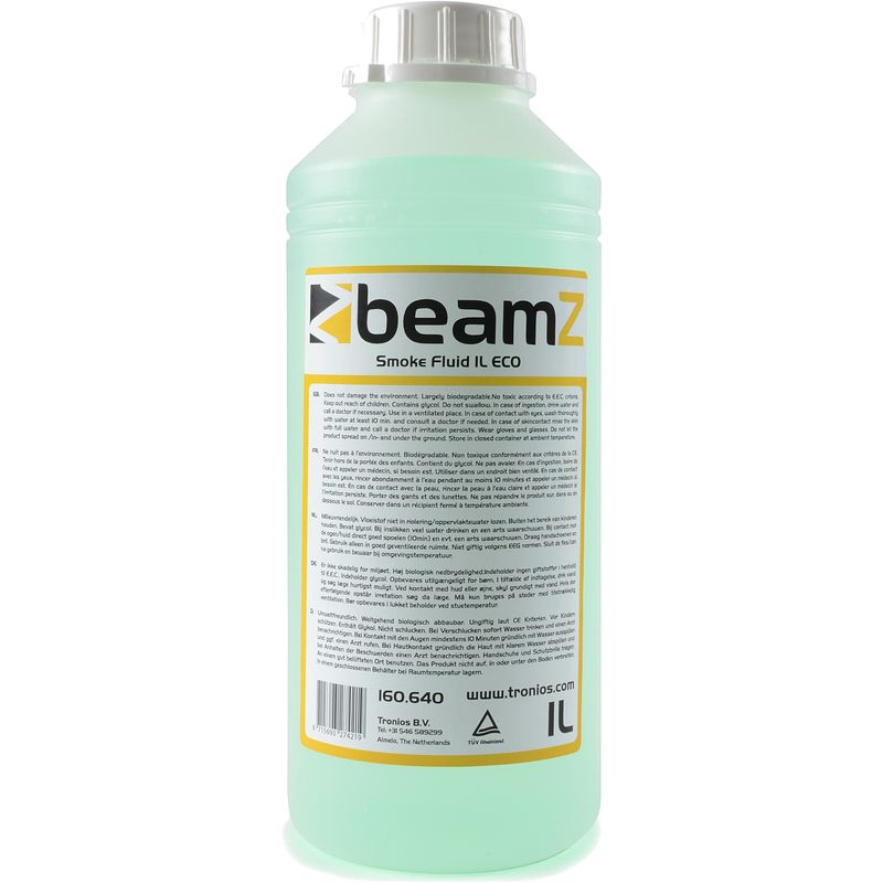 Foto van Beamz fsmf1e-g standaard rookvloeistof 1 liter eco