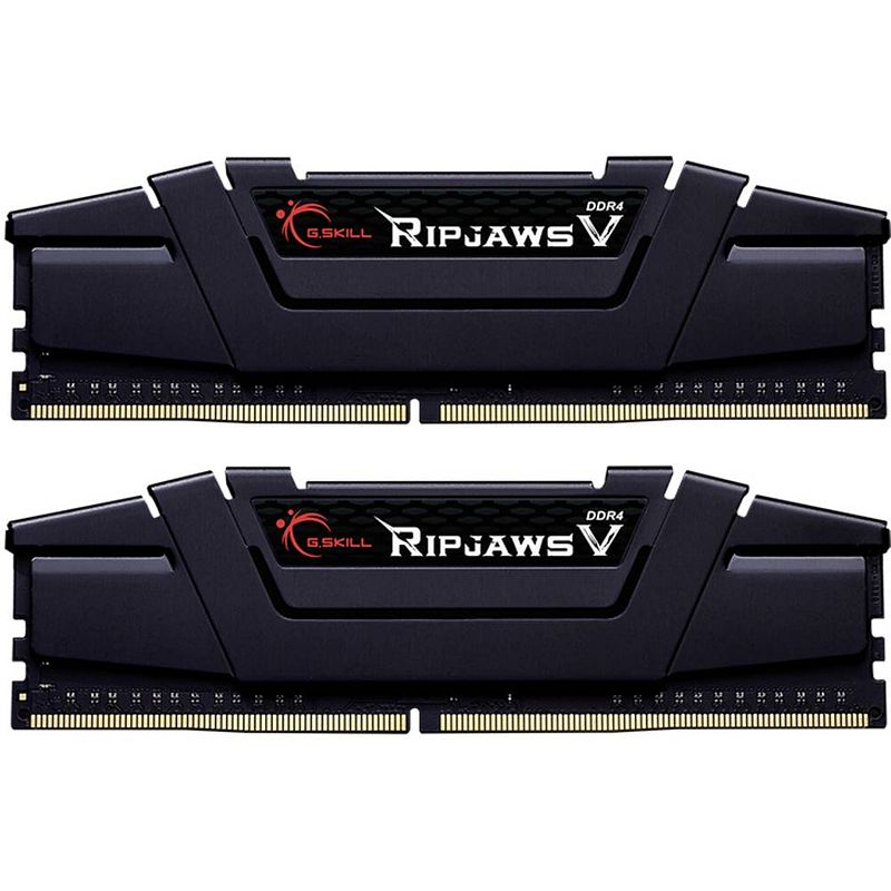 Foto van G.skill ripjaws v werkgeheugenset voor pc ddr4 32 gb 2 x 16 gb non-ecc 3600 mhz 288-pins dimm cl14-15-15-35 f4-3600c14d-32gvk