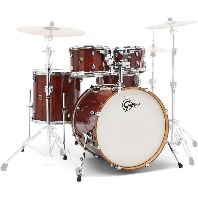 Foto van Gretsch drums catalina maple 5-delige shellset walnut glaze