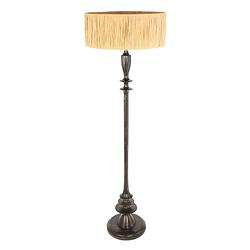 Foto van Steinhauer bois vloerlamp -- antiekzwart en naturel