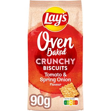 Foto van Lay's oven biscuits tomaat & onion 90gr bij jumbo