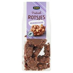 Foto van Jumbo pretzel rotsjes melkchocolade 120g