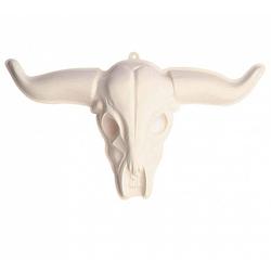 Foto van Pvc decoratie 3d schedel stier - feestdecoratievoorwerp