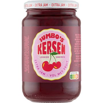 Foto van Jumbo'ss kersen extra jam 430 g