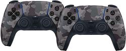 Foto van Sony playstation 5 dualsense controller grey camo duo pack