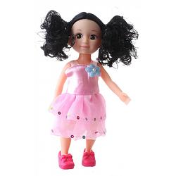 Foto van Jonotoys tienerpop angell girl 27 cm zwart/roze