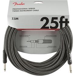 Foto van Fender professional tweed instrumentkabel 7.5 meter grijs