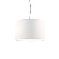 Foto van Moderne witte hanglamp - ideal lux wheel - e27 fitting - 3 lichtpunten