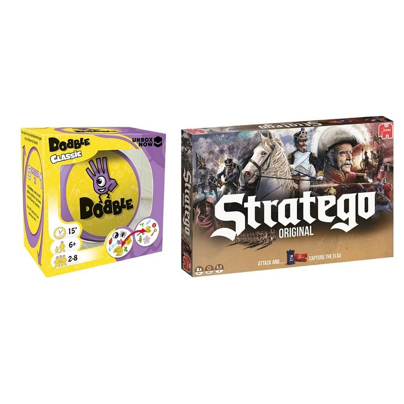 Foto van Spellenbundel - 2 stuks - dobble classic & stratego