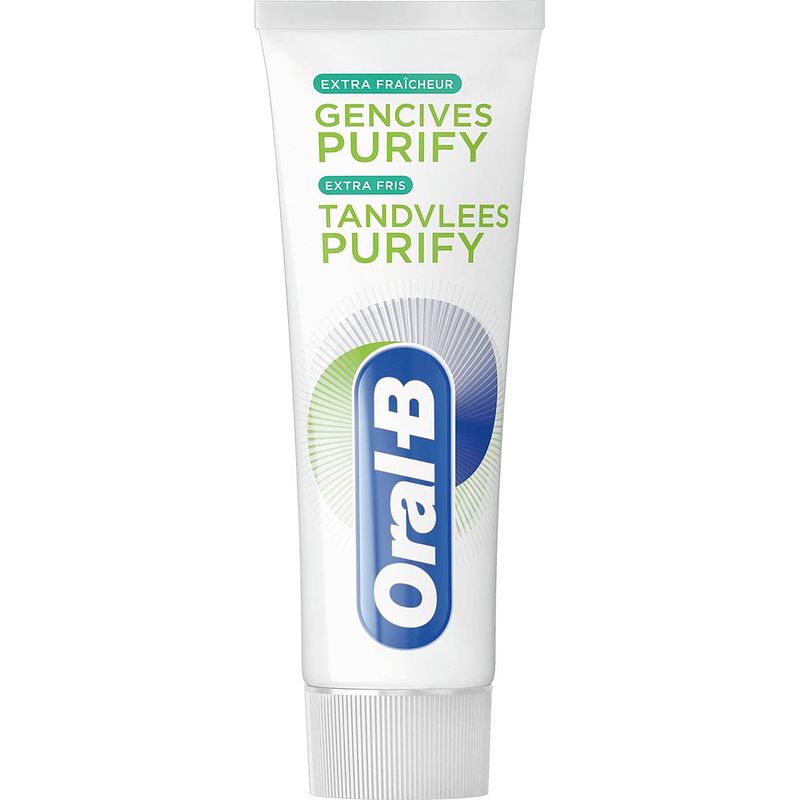 Foto van Oral-b tandvlees purify extra fris - voordeelverpakking 12x75 ml - tandpasta