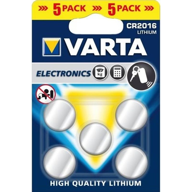 Foto van Varta lithium cr2016 blister 5