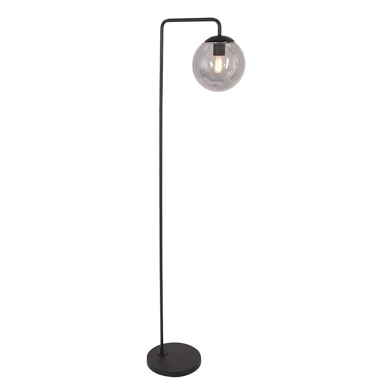 Foto van Steinhauer design vloerlamp - rookglas - zwart