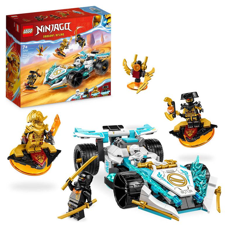 Foto van Lego ninjago zane's dragon power spinjitzu racewagen 71791