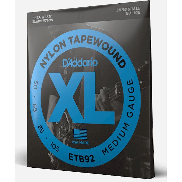 Foto van D'saddario etb92 tapewound medium 50-105 basgitaar snarenset