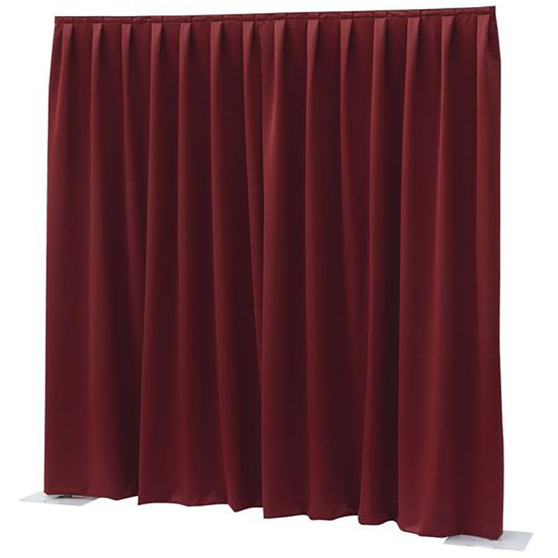 Foto van Wentex p&d curtain dimout 300x300 pipe & drape geplooid gordijn rood