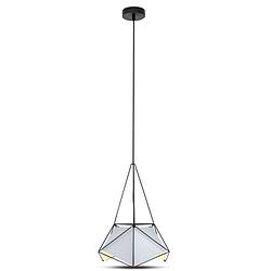 Foto van V-tac hanglamp vt-7401 e27 60w 40 x 90 cm ip20 staal wit/zwart